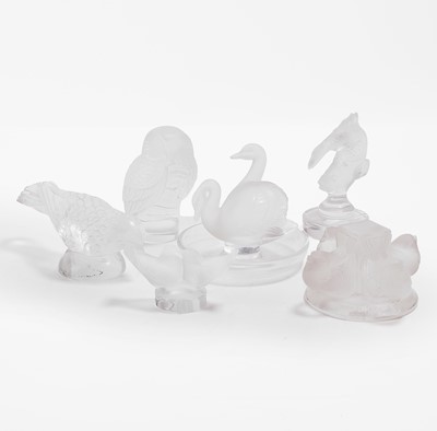Lot 155 - A collection of Lalique glass animals