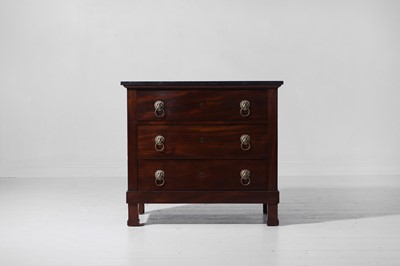 Lot 172 - An Empire mahogany chest of drawers