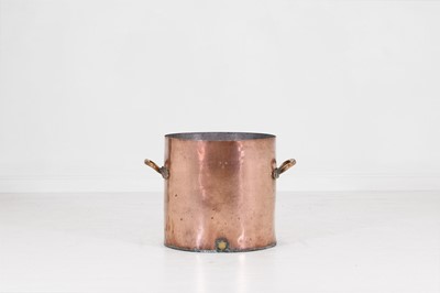 Lot 82 - A large copper bin