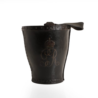 Lot 299 - A George V leather fire bucket
