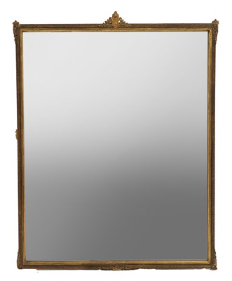 Lot 446 - A gilt framed overmantel mirror