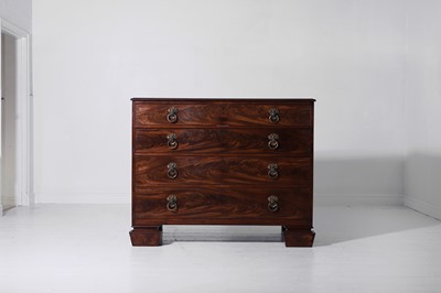 Lot 524 - A large George IV mahogany chest of drawers