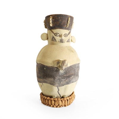 Lot 113 - A Chancay type pottery effigy jar