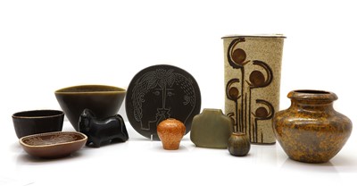 Lot 232 - A group of eleven Scandinavian ceramics