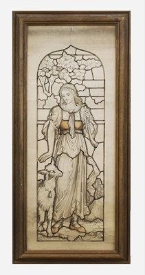 Lot 155 - A design for an Arts and Crafts stained glass window