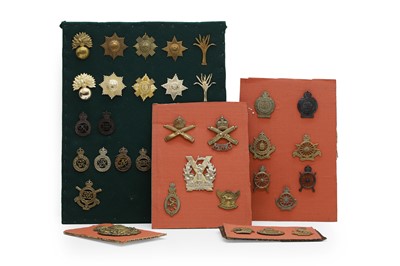Lot 381 - A selection of British Army cap badges of the Guards Division and the Royal Naval Division