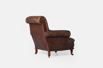 Lot 524 - A late Victorian leather club armchair