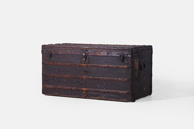 Lot 527 - A leather cabin trunk by Louis Vuitton