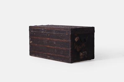 Lot 527 - A leather cabin trunk by Louis Vuitton