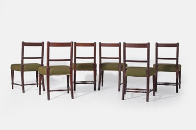 Lot 528 - A set of six Regency mahogany dining chairs