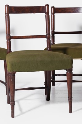 Lot 528 - A set of six Regency mahogany dining chairs