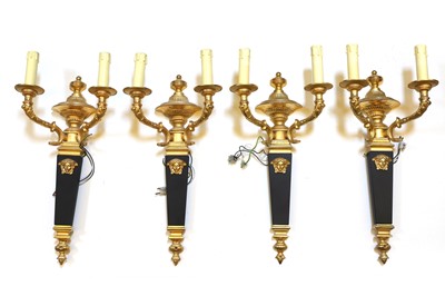Lot 415 - Four Versace Medusa wall lamps