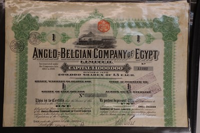 Lot 323 - A collection of share certificates
