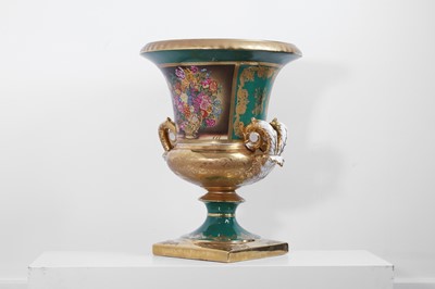 Lot 103 - A large Russian-style porcelain vase