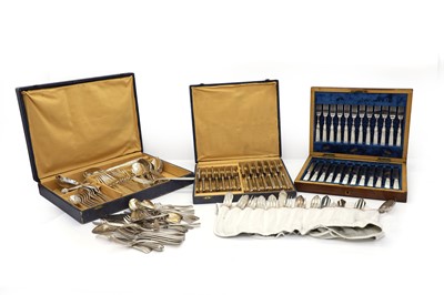 Lot 4 - A large collection of silver-plated flatware