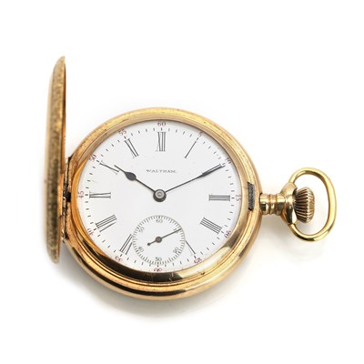 Lot 271 - A side wind hunter pocket watch, by Waltham