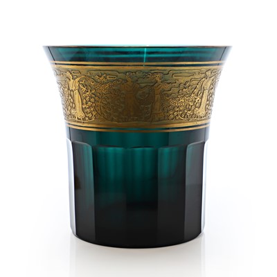 Lot 72 - A Bohemian glass vase