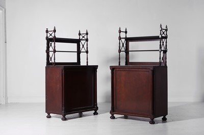 Lot 508 - A pair of Regency mahogany cupboards
