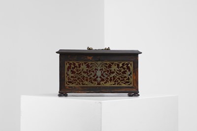Lot 308 - A Victorian boulle work correspondence box