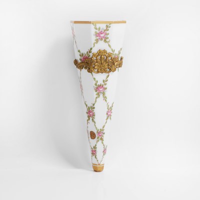 Lot 51 - A Baccarat opaline glass vase