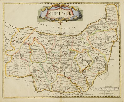 Lot 418 - MAPS OF SUFFOLK, Etc: 1- Cary, J: Map of Suffolk from the best authorities.