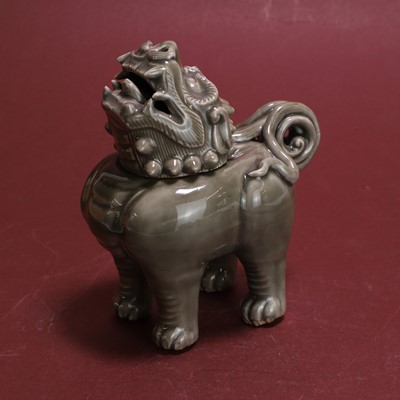 Lot 56 - A Japanese celadon 'luduan' censer