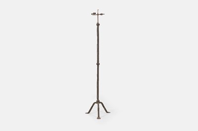Lot 34 - A wrought-iron floor lamp