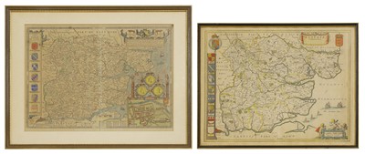Lot 424 - ESSEX, TWO MAPS: 1- Speed, J: Essex divided into hundreds