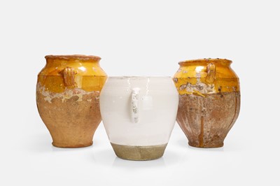 Lot 6 - A group of three glazed stoneware pots