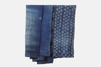 Lot 330 - Two indigo-dyed lengths