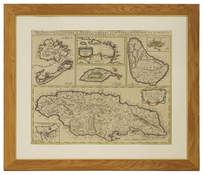 Lot 11 - Philip Lea: The Principall Islands in America belonging to the English Empire.