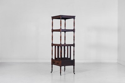 Lot 507 - A Regency simulated rosewood whatnot