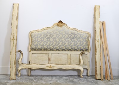 Lot 503 - A painted wooden double bed
