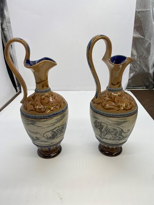 Lot 27 - Hannah Barlow (1851-1916) for Doulton Lambeth