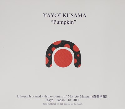 Lot 465 - Yayoi Kusama (Japanese, b.1929)