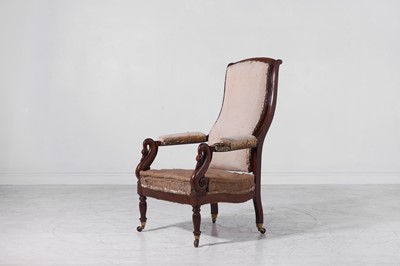 Lot 530 - A Louis Philippe mahogany armchair