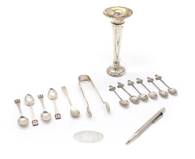 Lot 39A - A collection of silver items