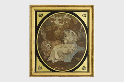 Lot 304 - A Regency silkwork picture
