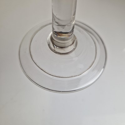 Lot 4 - A group of ten plain stem wine glasses