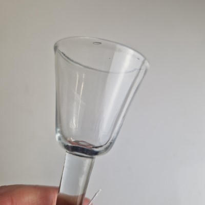 Lot 4 - A group of ten plain stem wine glasses