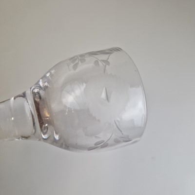 Lot 4 - A group of ten plain stem wine glasses