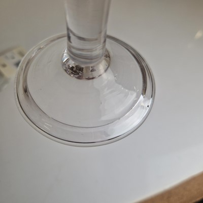 Lot 4 - A group of ten plain stem wine glasses