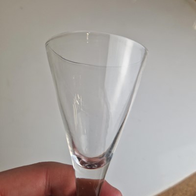 Lot 4 - A group of ten plain stem wine glasses