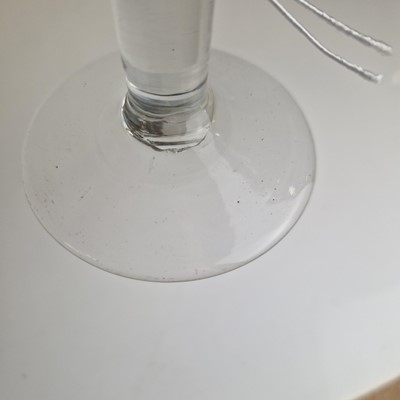 Lot 4 - A group of ten plain stem wine glasses