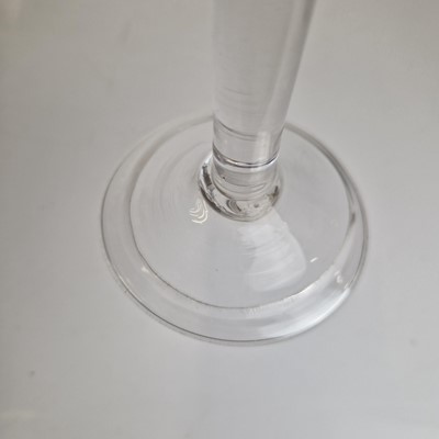 Lot 4 - A group of ten plain stem wine glasses