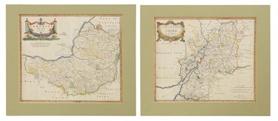 Lot 22 - Morden: 1- Map of Gloucestershire. Hand coloured & mounted