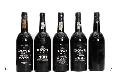 Lot 393 - Dows, Vintage Port, 1977