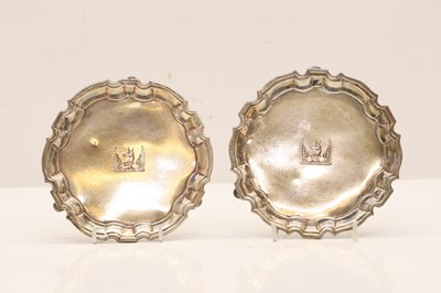 Lot 32 - A Georgian silver waiter