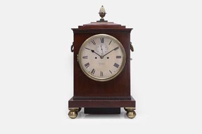Lot 271 - A Regency mahogany regulator bracket clock