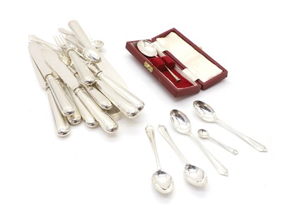 Lot 6 - A collection of silver flatware